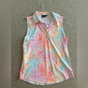 Sunday Swagger sleeveless golf polo size small